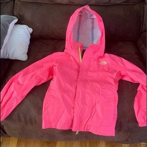 Girls Northface rain jacket